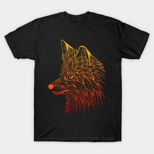 Awesome Fox lines T-Shirt